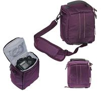Navitech Etui De Transport pour Appareil Photo Violet Et Sac De Voyage - Compatible avec Le Panasonic Lumix DC-GH7E Micro Four Thirds Mirrorless Appareil Photo