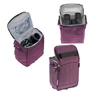 Navitech Étui de Voyage binoculaire Violet pour Visionary Stormquest SQ-WP 10x50 Waterproof Binoculars