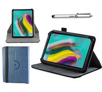 Navitech Etui en Cuir Bleu avec Support pivotant à 360 ° et Stylet Atlas Compatible avec Lenovo Tab 3 10.1 inch