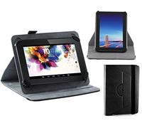 Navitech Etui en Cuir Noir avec Support pivotant à 360 ° et Stylet Compatible avec PRESTIGIO 7" Tablet | PhilMat Pipo W7 Tablet