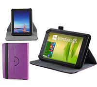 Navitech Étui en Cuir Violet Support Rotatif 360 Le HipStreet Pilot 10" LCD IPS