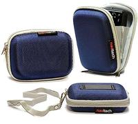 Navitech Étui Rigide Bleu pour Appareil Photo - Compatible avec Le Kodak PIXPRO FZ45-RD 16MP Appareil Photo Numérique