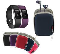 Navitech Étui Rigide/Housse Bleu Compatible avec Fitbit ace/Flex 2 / Alta/Alta HR/Charge 3 / Versa/Ionic