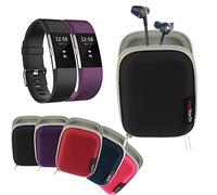 Navitech Étui Rigide/Housse Noir pour Fitbit ace/Flex 2 / Alta/Alta HR/Charge 3 / Versa/Ionic