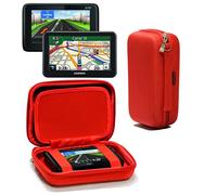 Navitech Étui Rigide/Housse Rouge Compatible avec GPS Auto Compatible avec NAVITEL G550 Moto 4.3"