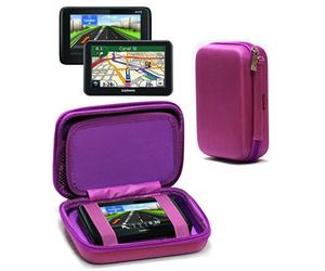 Navitech Étui Rigide/Housse Violet Compatible avec GPS Auto Compatible avec NAVITEL G550 Moto 4.3"