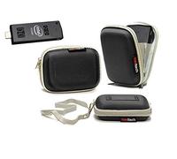 Navitech Étui Rigide Noir pour Appareil Photo Compatible avec Le Canon IXUS 285 Compact Camera