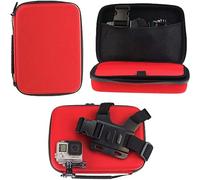 Navitech Étui rigide pour caméra d'action Wolf GA300 4K 60FPS 24MP Rouge