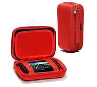 Navitech Étui Rigide Rouge Compatible avec Le Garmin zumo XT3 4.7 inch Sat Nav