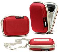 Navitech Étui Rigide Rouge pour Appareil Photo Compatible avec Le Kodak PIXPRO WPZ2 Waterproof Camera