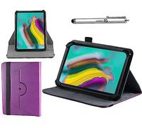 Navitech Étui Violet avec Support Rotatif 360 Et Stylet Compatible avec Le Fezawio 10 Pouce Android 15 Tablette