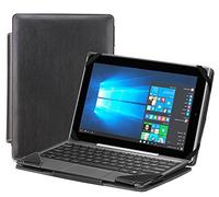 Navitech Faux Cuir Noir detachables Portefeuille en Etui Sleeve Cover Compatible avec Acer Aspire SW7-272