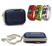 Navitech Housse étui Bleu Compatible avec Garmin VivoFit JR
