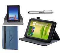 Navitech Housse étui Folio Bleu avec Stylet Compatible avec ODYS Rapid 7 LTE 16GB 3G 4G Black