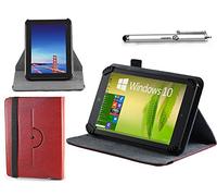 Navitech housse étui folio rouge avec stylet compatible avec KOCASO MX9200 9-Inch High Resolution Google Android Tablet