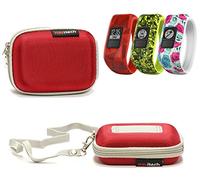 Navitech Housse étui Rouge Compatible avec Garmin VivoFit JR