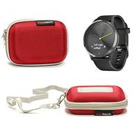 Navitech Housse étui Rouge Compatible avec Garmin VivoMove HR