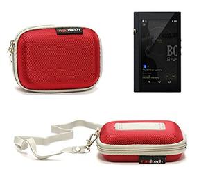 Navitech Housse étui Rouge Compatible avec Onkyo Digital Audio Player DP-51