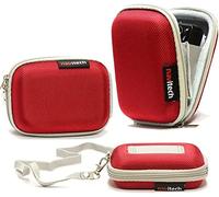 Navitech Housse étui Rouge Compatible avec SJCAM SJ Dash Dash Cam