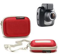Navitech Housse étui Rouge Compatible avec Vantrue X1 Full HD 1080P Dash Cam