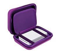 Navitech - Imprimante Photo Portable Étui Housse Solide Violet Compatible avec Lifeprint Imprimante Photo Portable (Pochette en Filet Compatible avec câble et Le Papier d'impression)