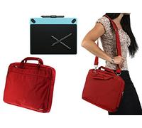 Navitech Petit Cas de Tablette Graphique Rouge/Sac Compatible avec WACOM Intuos Art CTH-490AK-S