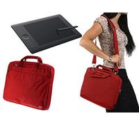 Navitech Petit Cas de Tablette Graphique Rouge/Sac Compatible avec Wacom Intuos Pro Pen (PTH451)