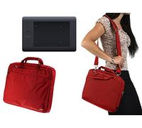 Navitech Petit Cas de Tablette Graphique Rouge/Sac Compatible avec Wacom Intuos Pro Small