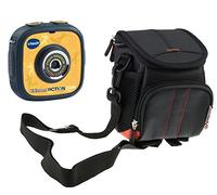 Navitech projecteur Portable de Protection Noir de Poche de Poche Mallette et Sac de Voyage Compatible avec VTech KidiZoom Action Cam