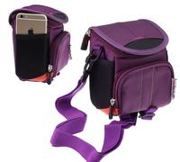 Navitech Purple Camera Bag For Sony ZV-1F Compact Vlogger Camera