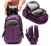 Navitech Purple Camera Case For Panasonic Lumix DMC-GX80 Mirrorless Camera