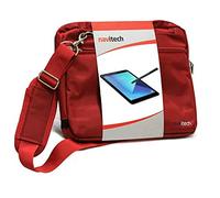 Navitech Red Sleek Premium Water Resistant Shock Absorbent Carry Bag Case for The Huawei Mediapad M5 Lite