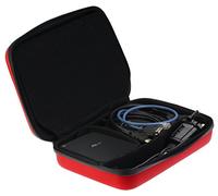 Navitech Rouge Hard Portable/Mobile/Mini PC Housse de Transport Compatible avec Nvidia Shield TV Pro Media