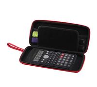 Navitech Rouge Housse de calculatrices Protection de Graphiques/Scientifique/financières calculatrices avec Pochette pour Texas Instruments TI 30 ECO