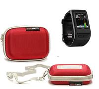 Navitech Rouge Housse résistante à l'eau Compatible avec Montre Garmin Vívoactive HR