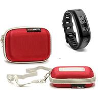 Navitech Rouge Housse résistante à l'eau Compatible avec Montre Garmin Vívosmart HR