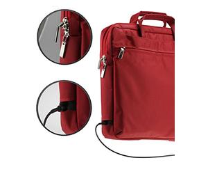 Navitech Rouge Lecteur DVD portatif Housse de Transport Sacoche Protection Compatible avec Nevir NVR-2782DVD-PCU 10.1"