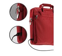 Navitech Rouge Lecteur DVD portatif Housse de Transport Sacoche Protection Compatible avec Sylvania SDVD1030-B 10-inch