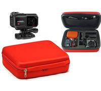 Navitech Rouge Protection Anti-Choc Housse étui de Rangement Compatible avec Veho muvi K1/ K2 Sport/ K2 npng/ K2 Pro