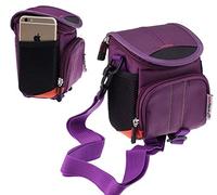 Navitech Sac à Bandoulière pour Appareil Photo Violet Compatible avec Le Kodak PIXPRO AZ528 Astro Zoom Bridge Camera