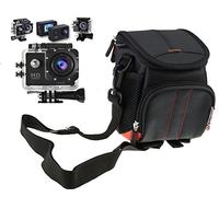Navitech Sac d'appareil Photo Noir Compatible avec AEE LYFE Diamond Action Camera