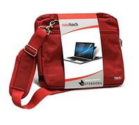 Navitech Sac de Transport Rouge Ordinateur Compatible avec Acer Swift 7 / Acer Travelmate B114 14"/ Acer TravelMate X5 14"