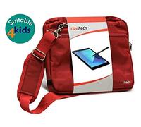 Navitech Sac de Transport Rouge Ordinateur Portable/Notebook/Tablette Compatible avec Lexibook Junior Power Touch Tablet