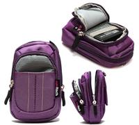 Navitech Sac pour Appareil Photo Violet - Compatible avec Le AgfaPhoto Realishot WP8000 Waterproof Appareil Photo Numérique