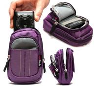 Navitech Sac pour Appareil Photo Violet Compatible avec Le Canon IXUS 285 Compact Camera