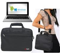 Navitech Sacoche de Transport Noire Compatible avec ASUS Transformer Book Duet TD300 / ASUS Transformer Book 2 Trio TX201 / ASUS X102