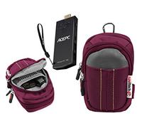 Navitech Violet Portable/Mobile/Mini PC Housse de Transport Compatible avec AZULLE Quantum Access Windows 10 Mini PC Stick