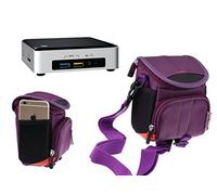 Navitech Violet Portable/Mobile/Mini PC Housse de Transport Compatible avec No1seller Windows 10 Smart TV Box Mini PC