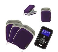 Navitech - Violet Résistant à l'eau Dure Housse de Protection en Compatible avecs baladeurs FM Radio/Audio numérique tel Que Sony SRF-S84