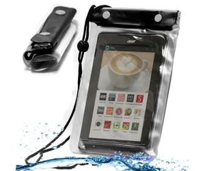 Navitech WaterGuard housse plage sacoche transparente imperméable compatible avec tablettes tactiles et liseuses 7’’ pouces y compris VTech InnoTab 3 Black / LeapFrog LeapPad Ultra / Hello Kitty 7" / Moshi Monsters 7 / Lexibook 7 Kids / Monster High / Tesco Hudle / Kurio 7x 4G LTE Tablet for Kids